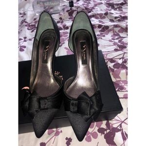 Nina black “kitten heel”